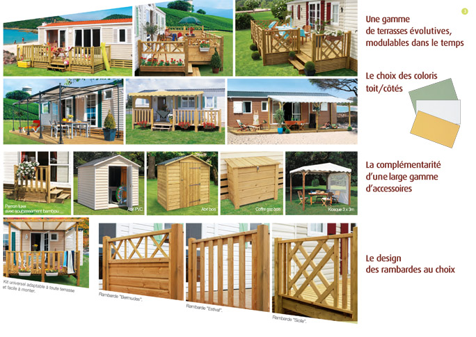 terrasse et accessoire bois clairval mobil home
